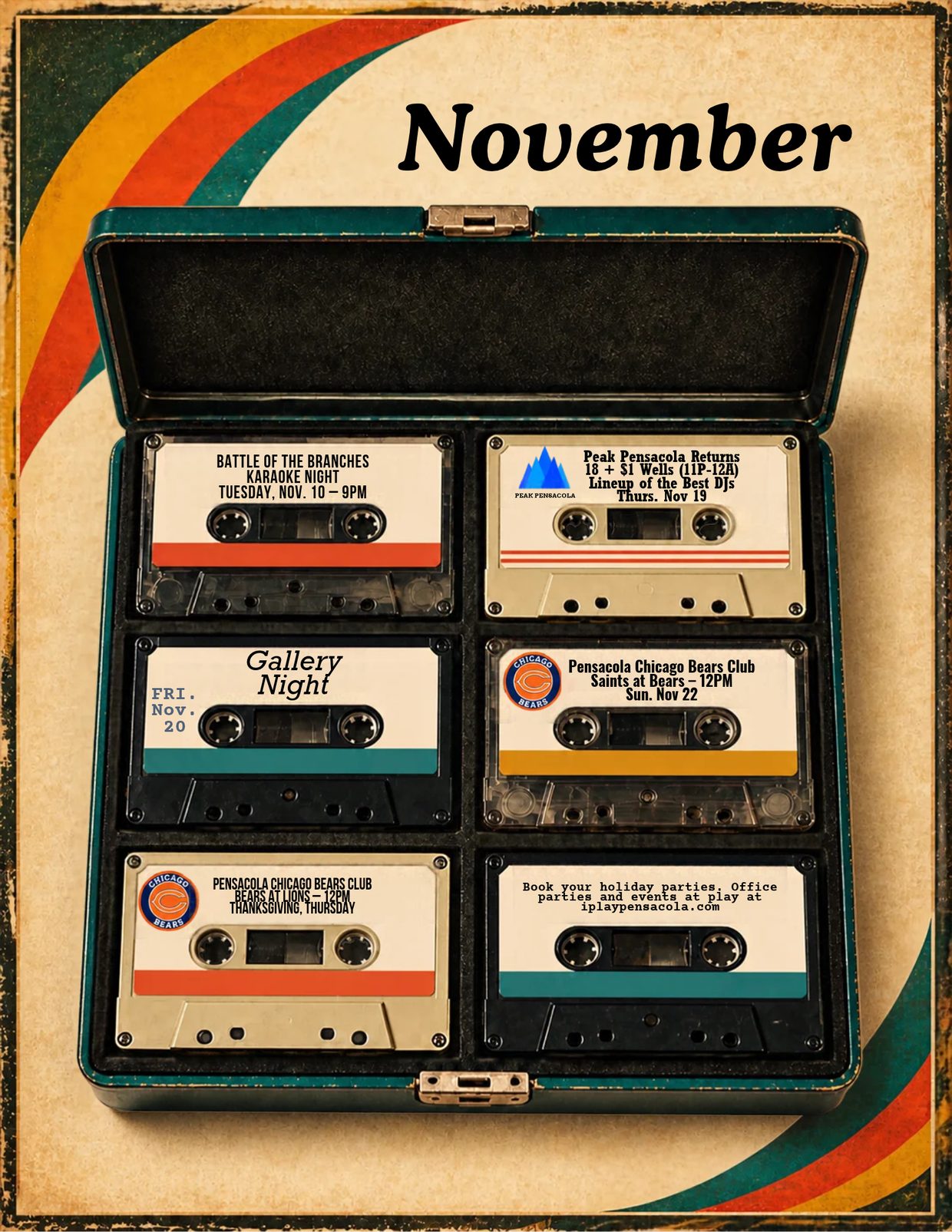 Play Pensacola November 2026 event calendar